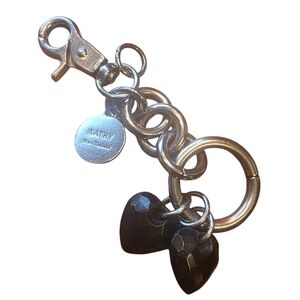 Kathy Van Zeeland Silver Keychain